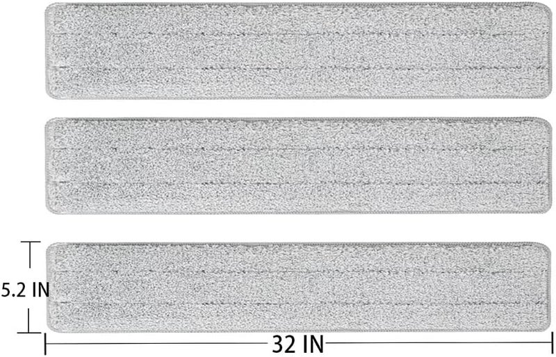 SUNKI Microfiber Mop Pads 32-inch Replacement 6 Pack Reusable Wet & Dry Refill as Well as 36-inch Wet-use mops. - Image 3